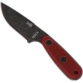 ESEE Knives Izula-B-BO w/Handle, Molded Polymer Sheath, and Clip Plate (Crimson Red G10)