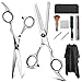 Hair Cutting Scissors Set, YBLNTEK 9 Pcs Professional Hairdressing Scissors Barber Thinning Scissors Hair Cutting Shears Kit for Barber Salon and Home (Black)