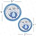 Baby Shower Decorations For Boy - 248 PCS Party Supplies Including Plates,Cups,Tableware,Napkins,Tablecloth,Invitation Card,It's A Boy Elephant Banner, Paper Lanterns, Honeycomb Balls,Balloons,Tissue