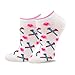 TeeHee Women's Golf Socks No Show Socks 6-Pairs Assorted (Heart with Tee)