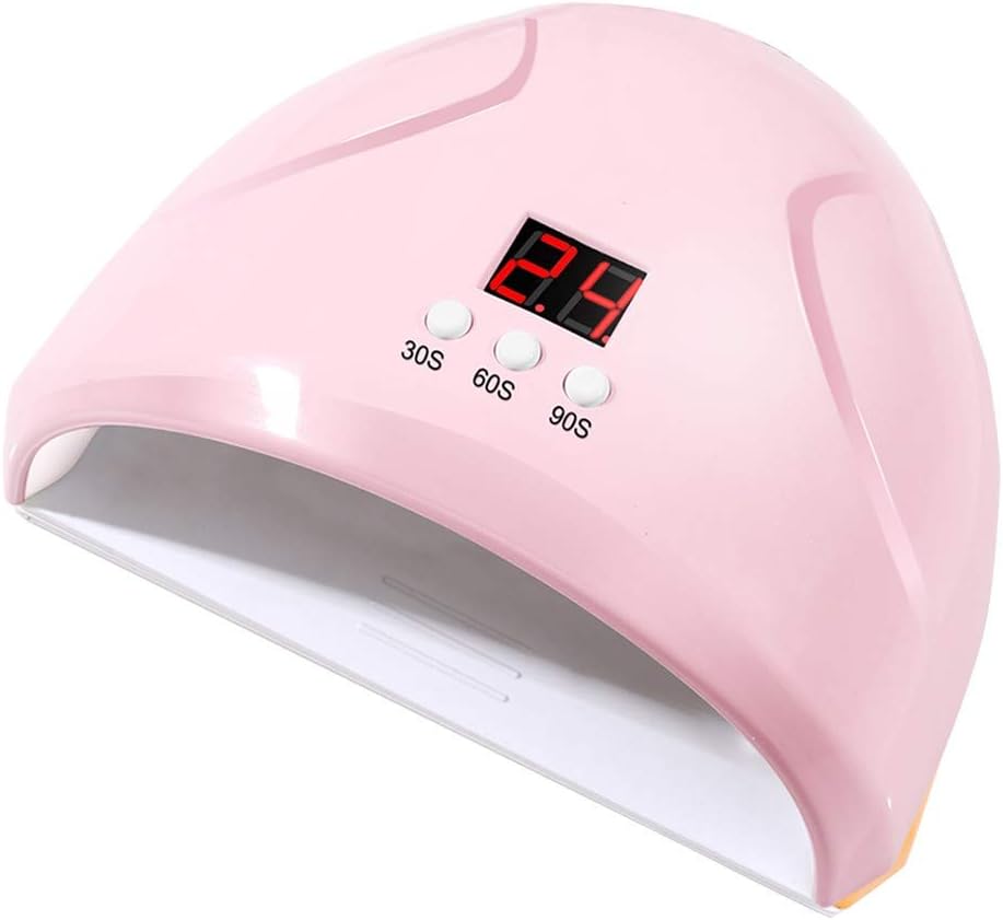 UV Lamps for Gel Nails,KANGMOON Manicure Light Machine 36W Intelligent Induction USB Power Nail Lamp (Pink)