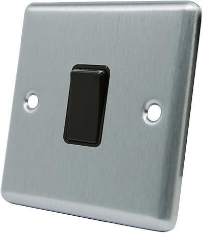 Alliance Electrical AET 10A 1-Gang 2-Way Light Switch Satin Chrome