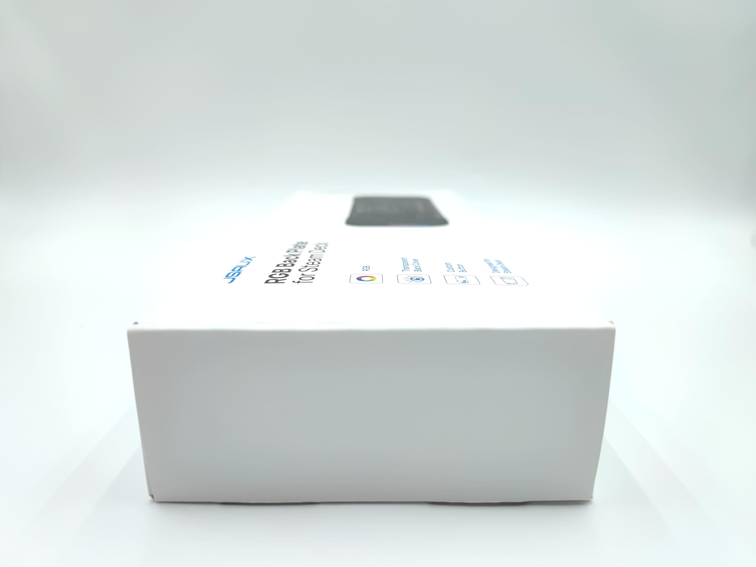 JSAUX Transparent Back Plate RGB Compatible with Steam Deck LCD, DIY Clear Edition Replacement Shell Case Compatible with Steam Deck LCD - PC0106 RGB Version [Crystal]