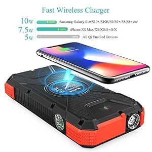 BLAVOR Solar Power Bank 10000 mAh Caricabatteria Solare Portatile LED Impermeabile Antiurto per Il Cellulare iPad… - immagine 4