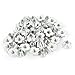 50 Pcs 4 Prongs Zinc Plated T-Nut Tee Nut Fixing 1/4