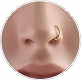 Gold Silver Black Wrapped Nose Ring