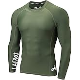 LAFROI Men's Long Sleeve UPF 50+ Baselayer Skins Performance Fit Compression Rash Guard-CLYYB