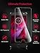 3-Pack Motorola Moto z2 Force Tempered Glass Screen Protector, MEBUYZ Full Coverage Anti-Fingerprint Bubble-Free Shatterproof Screen Protector Film, Lifetime Replacement Warranty, Black