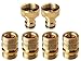 GORILLA EASY CONNECT Garden Hose Quick Connect Fittings. ¾ Inch GHT Solid Brass. (4)
