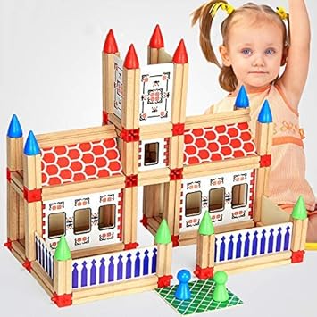Lattice DIY Wooden Master Building Construction Blocks Early Education Institution Toy