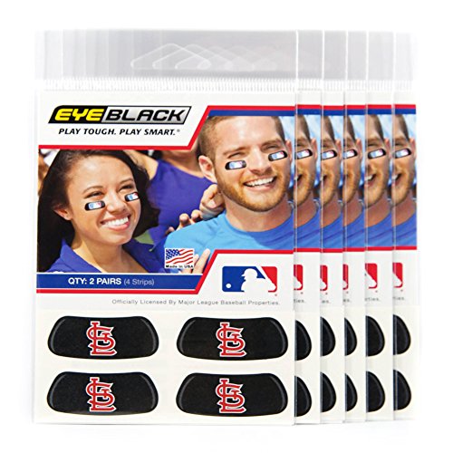 image for EyeBlack (24 Strips) - St. Louis Cardinals MLB Eye Black Anti Glare St