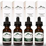 Peak Hemp - Full Spectrum Oil Hemp Extract 6,000mg - (4 Pack) Four 1,500mg 1 oz Bottles