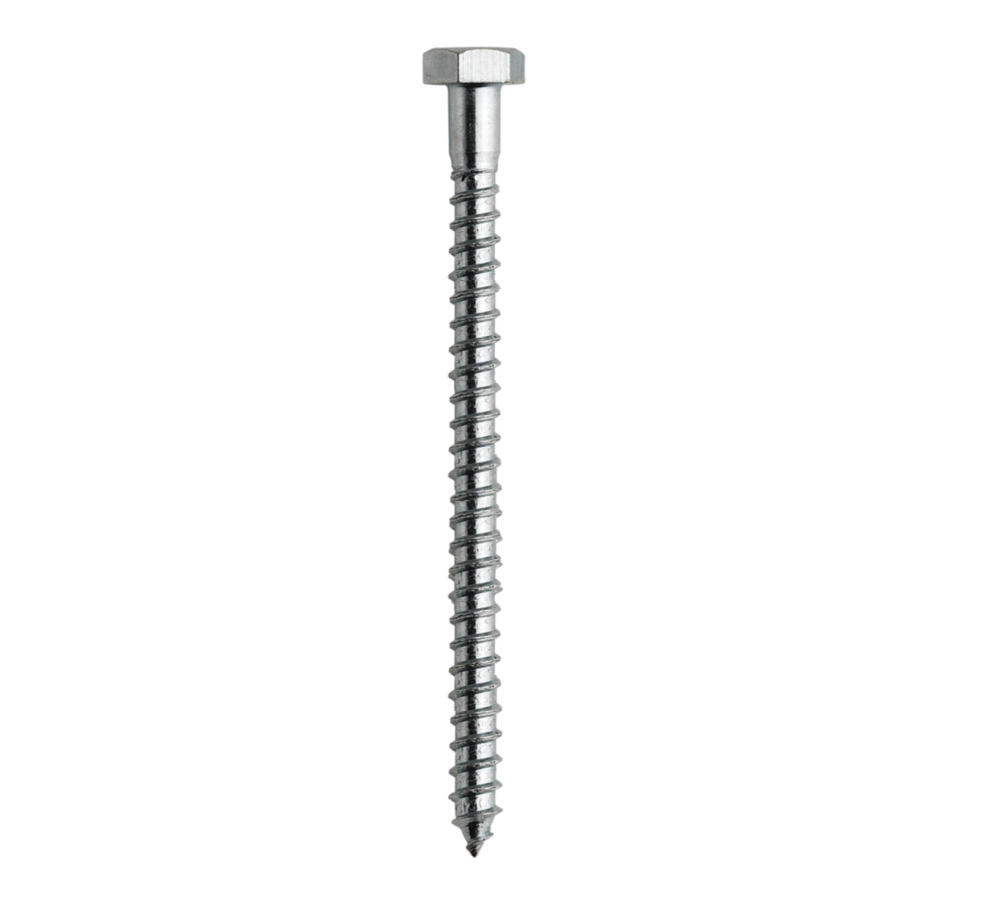 DOJA Barcelona hex head wood screws, heavy duty timber screws, hexagonal wood, hex head, heavy duty timber, hexagonal 10 x 150mm Galvanized Steel Pack 10 | Coach and Lag | Fixing for Construction...