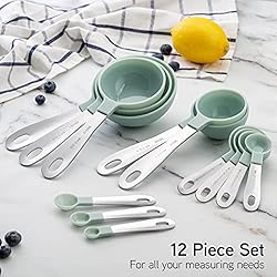 Cook with Color 12 PC Measuring Cups Set and