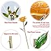 DEFAITH Real Rose 24K Gold Dipped, Forever Gifts for Her Valentine's Day Anniversary Wedding and Proposal - Yellow with Stand