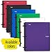 Five Star Flex Hybrid NoteBinder, 1 Inch Binder with Tabs, Notebook and 3 Ring Binder All-in-One, Green (72007)