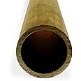 Brass Round Tubing, H58 Temper, 1" OD, 0.94" ID, 0.03" Wall, 36" Length, OnlineMetals