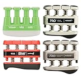 Gripmaster Prohands Rockstar Hand Exercisers (Via, Original & Pro Editions) Set of 4 - Light/Medium/Heavy/X-Heavy