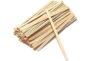 RIJIS Coffee Stirrer Sticks Pack of 100 Wooden Bamboo Stir Stirrers for Coffee Beverage Hot Cold Tea Perfect for Kitchen Offi