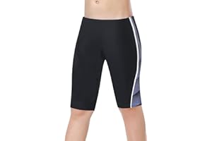 KGKE Boys-Swim-Jammers Youth-Athletic Swimming-Shorts Quick-Dry - with Drawstring Kids Soft Swimsuits UPF 50+