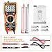 Multimeter AIDBUCKS PM18 Digital AC DC Voltage Current Resistance Tester True RMS 6000 Counts Non Contact Voltage Test Electrical Amp Ohm Volt Multi Tester Voltmeter Ammeter Ohmmeter with LCD Backlit