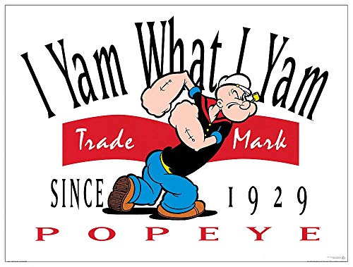 Artopweb TW21531 Segar - Popeye Since 1929 Dekorative Paneele, Multifarbiert, 120x90 Cm