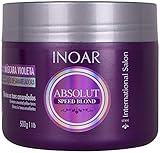 INOAR PROFESSIONAL - Speed Blond Mask - Anti-Yellowing Nourishing Treatment For Bleached, Blond, Brassy & Gray Hair Types (16 Ounces / 500 Grams)