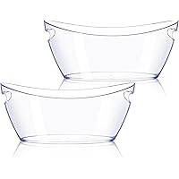 Ice Bucket 2 PCS, Small Ice Buckets for Parties, Mimosa Bar Supplies Beverage Tub for Champagne Beer Sparkling Wine Cocktails