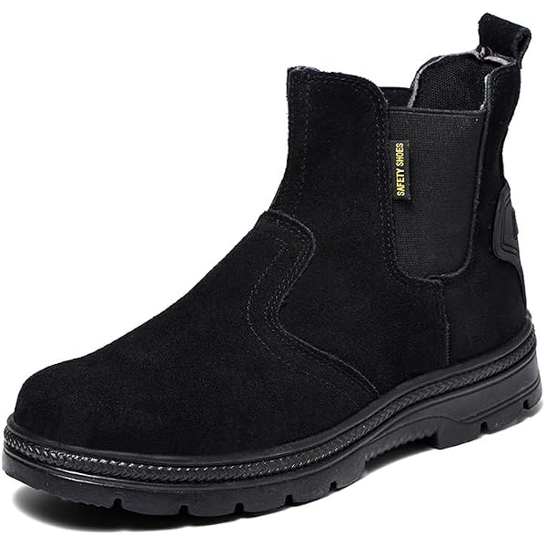Amazon.com: P OCIO PINNIP Chelsea Work Boots Men Slip On  display picture 1