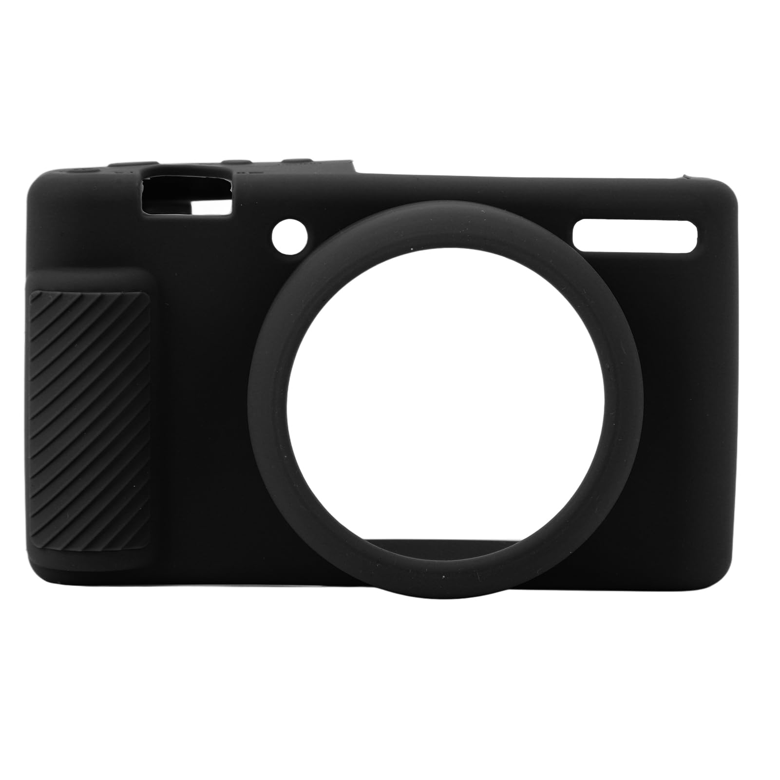 Easy Hood Camera Case for Sony ZV-1 Removable Lens Cover, Anti-Scratch Silicone Soft Case, Compatible with ZV1F, ZV1M2 Camera, Lightweight and Slim (Black)