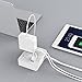 TESSAN Portable 2 Outlet Small Travel Power Strip with 3 USB Ports -Desktop Charging Station 5 Foot Extension Cord- Non Surge Protection Cruise Ship Approved -White