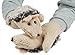 Bienvenu Winter Gloves Mittens Like Lovely Hedgehog For Women, Beige