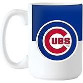 Logo Brands Large MLB Colorblock Sublimated Mug, 15oz (Chicago Cubs)