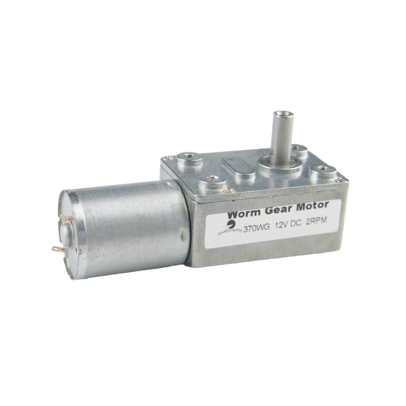 CHANCS Reducer Electric Motor 370WG 12V DC 2RPM Self-locking Reversible for DIY Mini Geared Motor — image 1