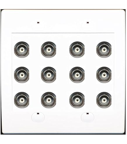 RiteAV - 6 Port Cat6 Ethernet RJ45 Female to Female Wall Plate