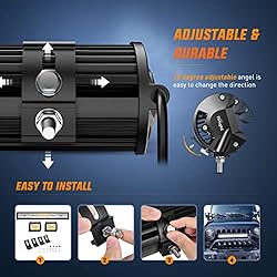 Nilight 20Inch 420W LED Light Bar 2PCS 4Inch 60W
