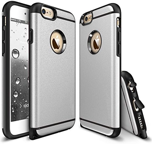 iPhone 6S Case, iPhone 6 Case, Crosstree 2 in 1 Fashion Double Layer Heavy Duty Protection Scratch Proof Armor Case for Apple Case Cover for Apple iPhone 6/6S 4.7inch (iPhone 6/6S, Silver)
