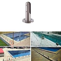 Cicony Stainless Steel Glass Pool Fence Fencing Round Spigot Balustrade Post Clamp Bracket