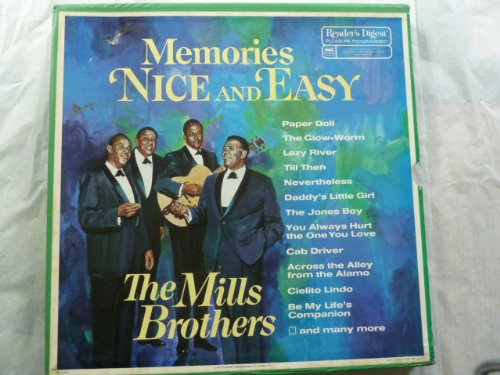 Reader's Digest LP Record Box Set MEMORIES NICE AND EASY THE MILLS BROTHERS. Long Play 33 1/3 Rpm Records.