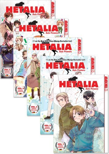 Hetalia Axis Powers Graphic Novels 1-5 Bundle