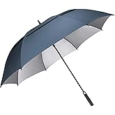 G4Free 54/62/68 Inch Extra Large Windproof Golf Umbrella UV Protection Automatic Open Double Canopy Vented Sun Rain Stick Umbrella