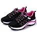 JINGJING Women's Lightweight Athletic Running Shoes Black Mesh Breathable Sports Fitness Jogging Sneakers