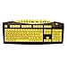 Keys-U-See Large Print Keyboard-Yellow w-Blk Print