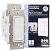 GE 47890 Enbrighten Add-On 2-pack Z-Wave Zigbee Smart Lighting Controls, Works with Alexa, Google Assistant, SmartThings NOT A STANDALONE SWITCH, White & Light Almond primary