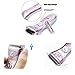 Tezam Cordless Women's Electric Shaver, 3-Blade Wet & Dry Body Hair Epilator Armpit Bikini Trimmer Lady Shaver, Rechargeable