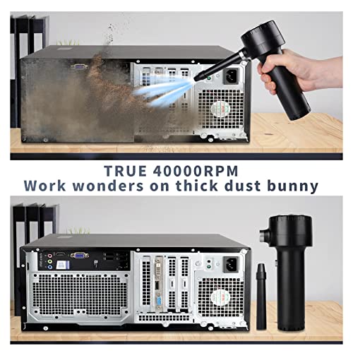 Electric Air Duster, 40000 RPM Portable Air Blower for Computer