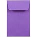 JAM PAPER #1 Coin Business Colored Envelopes - 2 1/4 x 3 1/2 - Violet Purple Recycled - 25/Pack