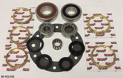 Jeep AX15 5 Speed Transmission Bearing Kit with Synchro Rings, BK163JWS