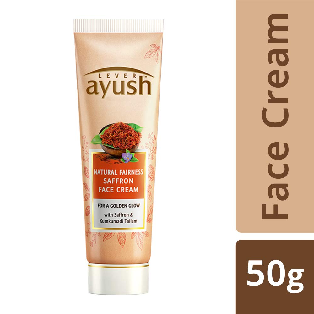 ayush natural fairness saffron face cream 50g