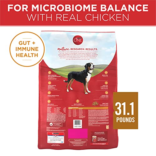 Purina one chicken and rice formula dry dog food 31 1 lb bag